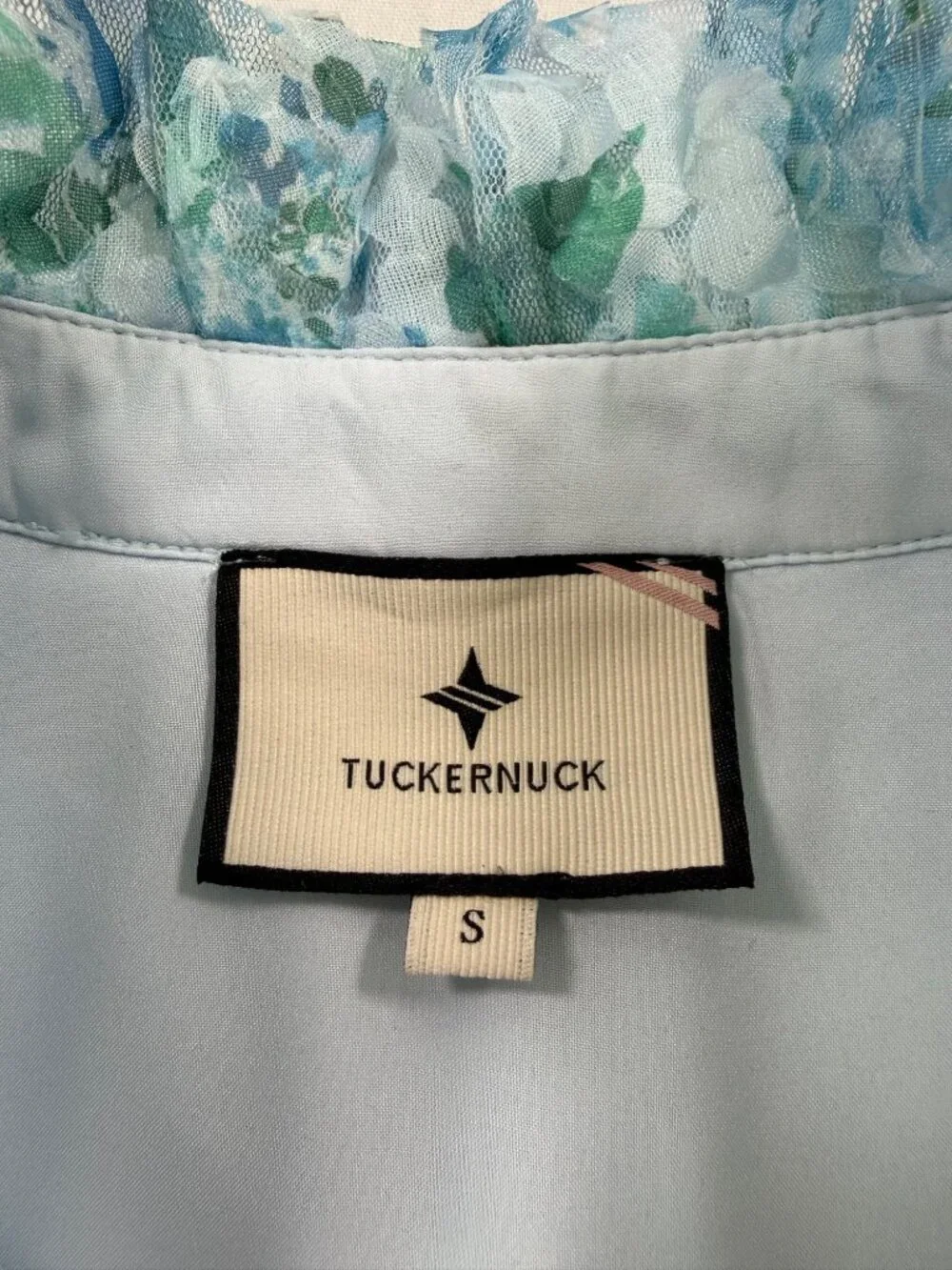 Tuckernuck Organza Palmerston Dress in Water Lilies Size Small